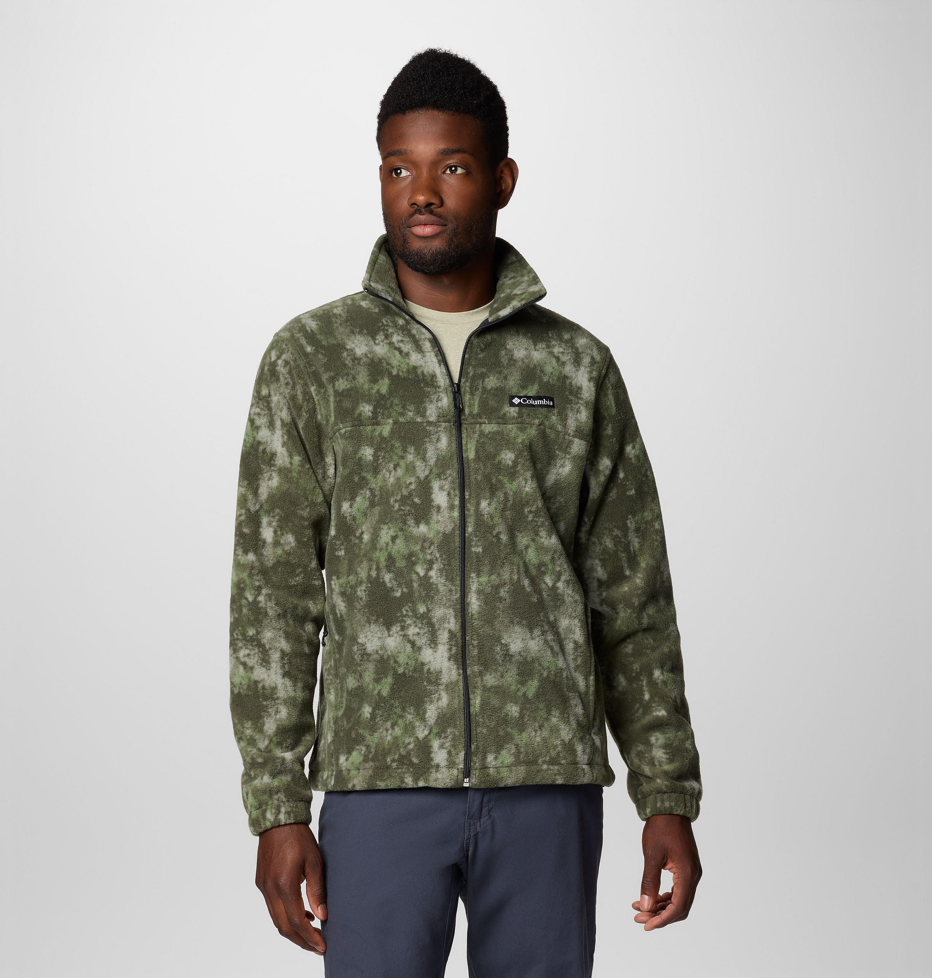 た*た様 超希少 Stone  Vintage RasoGommat Men's Steens Mountain Print Fleece Jacket | Columbia