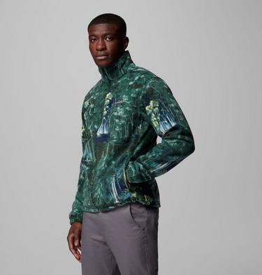 Veste Polaire imprimée Steens Mountains Homme, Color: Rain Forest Deschutestrees, image 24