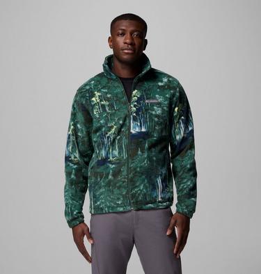 Steens Mountain Printed Jacket, Color: Rain Forest Deschutestrees, image 11