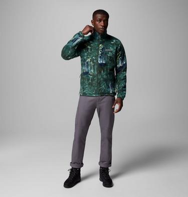 Steens Mountain Printed Jacket, Color: Rain Forest Deschutestrees, image 12