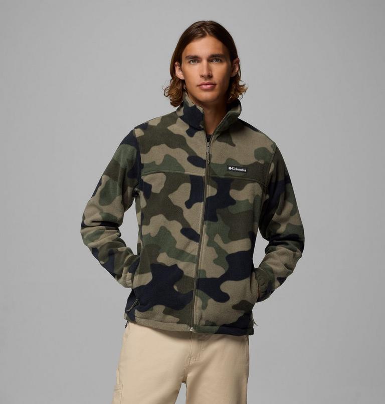 Chaqueta de polar Steens Mountain para hombre, Color: Stone Green Mod Camo, image 1