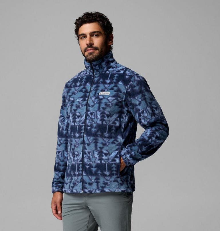 Steens Mountain Printed Jacket, Color: Collegiate Navy Sketchup, image 4
