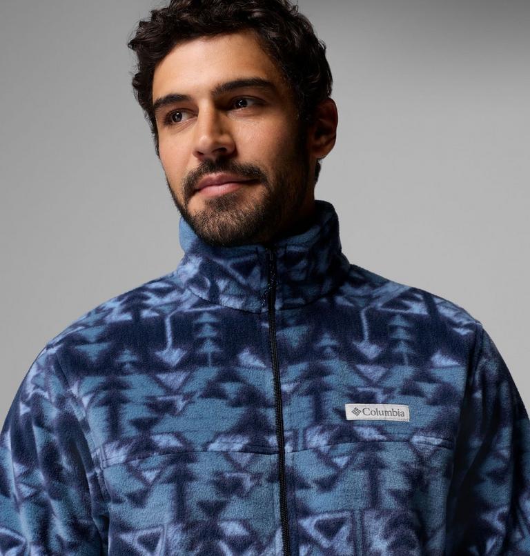 Steens Mountain Printed Jacket, Color: Collegiate Navy Sketchup, image 6