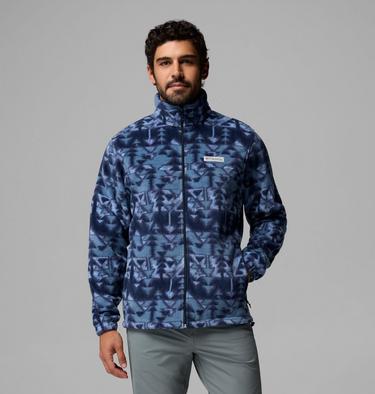 Steens Mountain Printed Jacket, Color: Collegiate Navy Sketchup, image 3