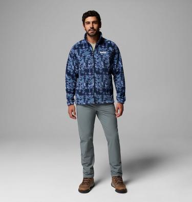 Steens Mountain Printed Jacket, Color: Collegiate Navy Sketchup, image 4