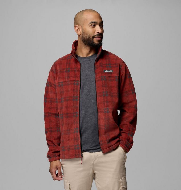 Steens Mountain Printed Jacket, Color: Red Oxide Plaided Tonal, Shark, image 5