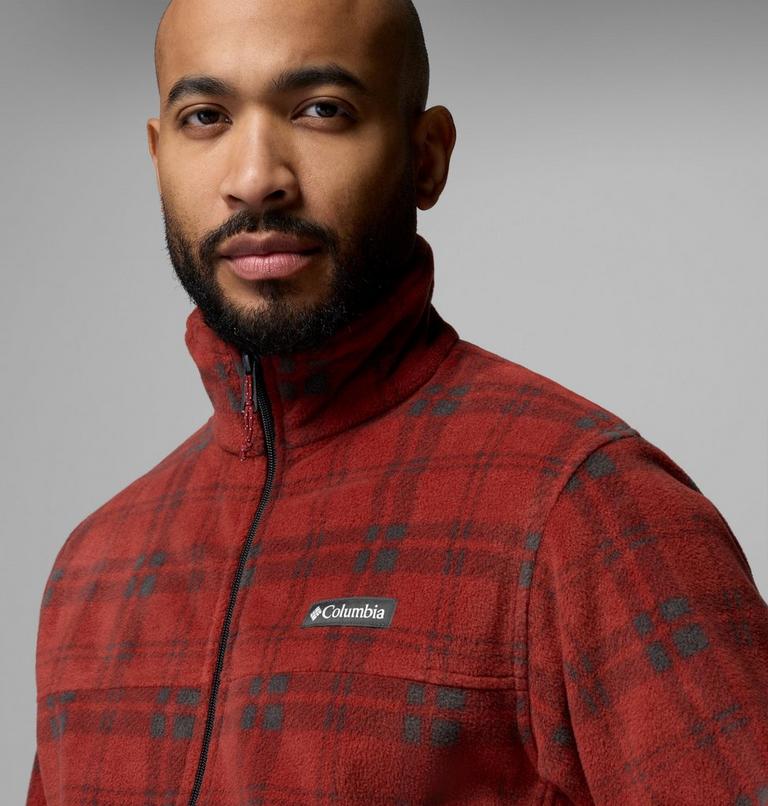 Steens Mountain Printed Jacket, Color: Red Oxide Plaided Tonal, Shark, image 6