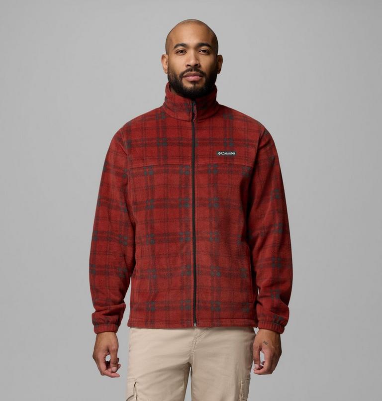 Steens Mountain Printed Jacket, Color: Red Oxide Plaided Tonal, Shark, image 1