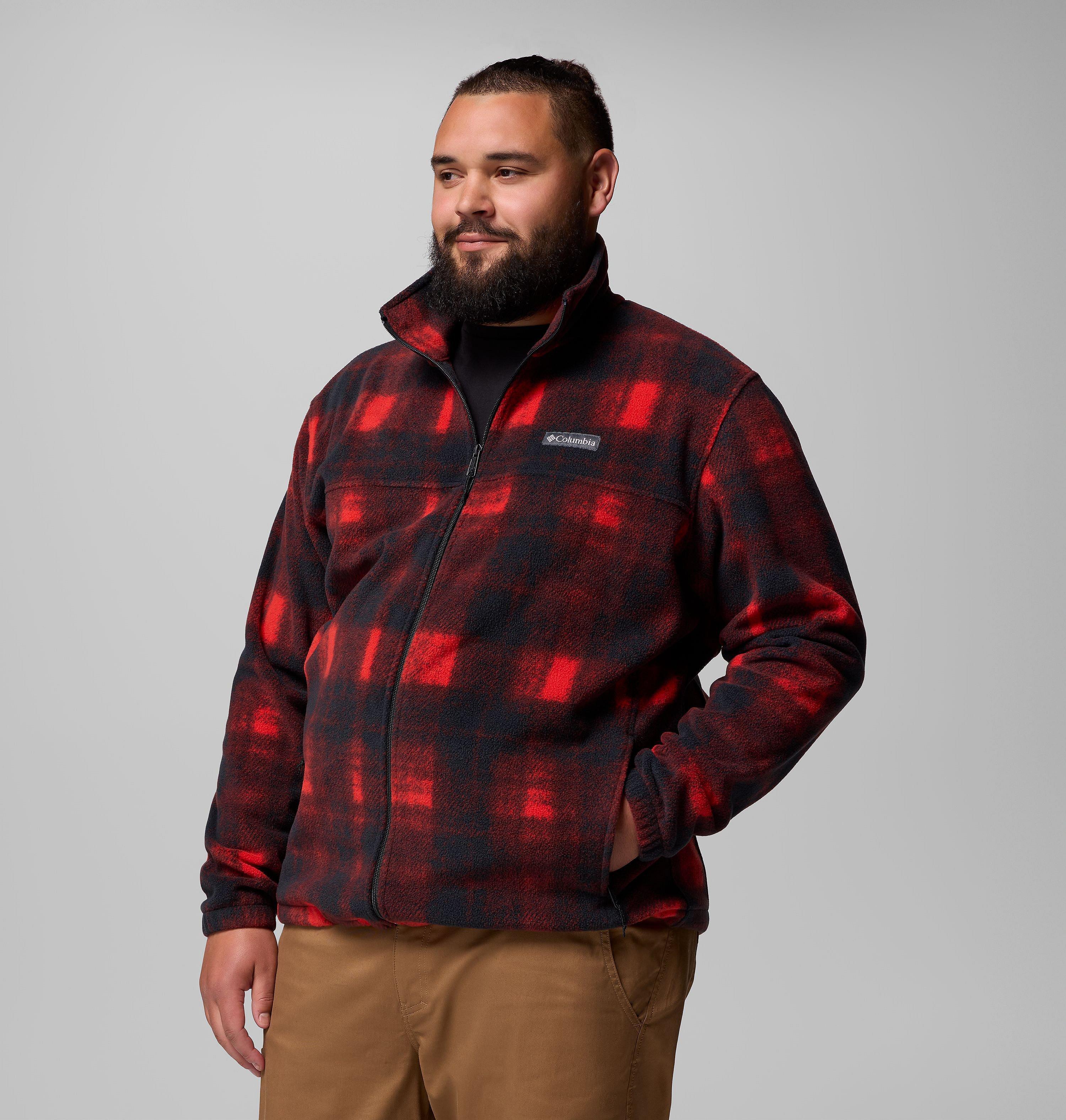 Men's Steens Mountain Printed Fleece Jacket - Big | 698 | 1X 4