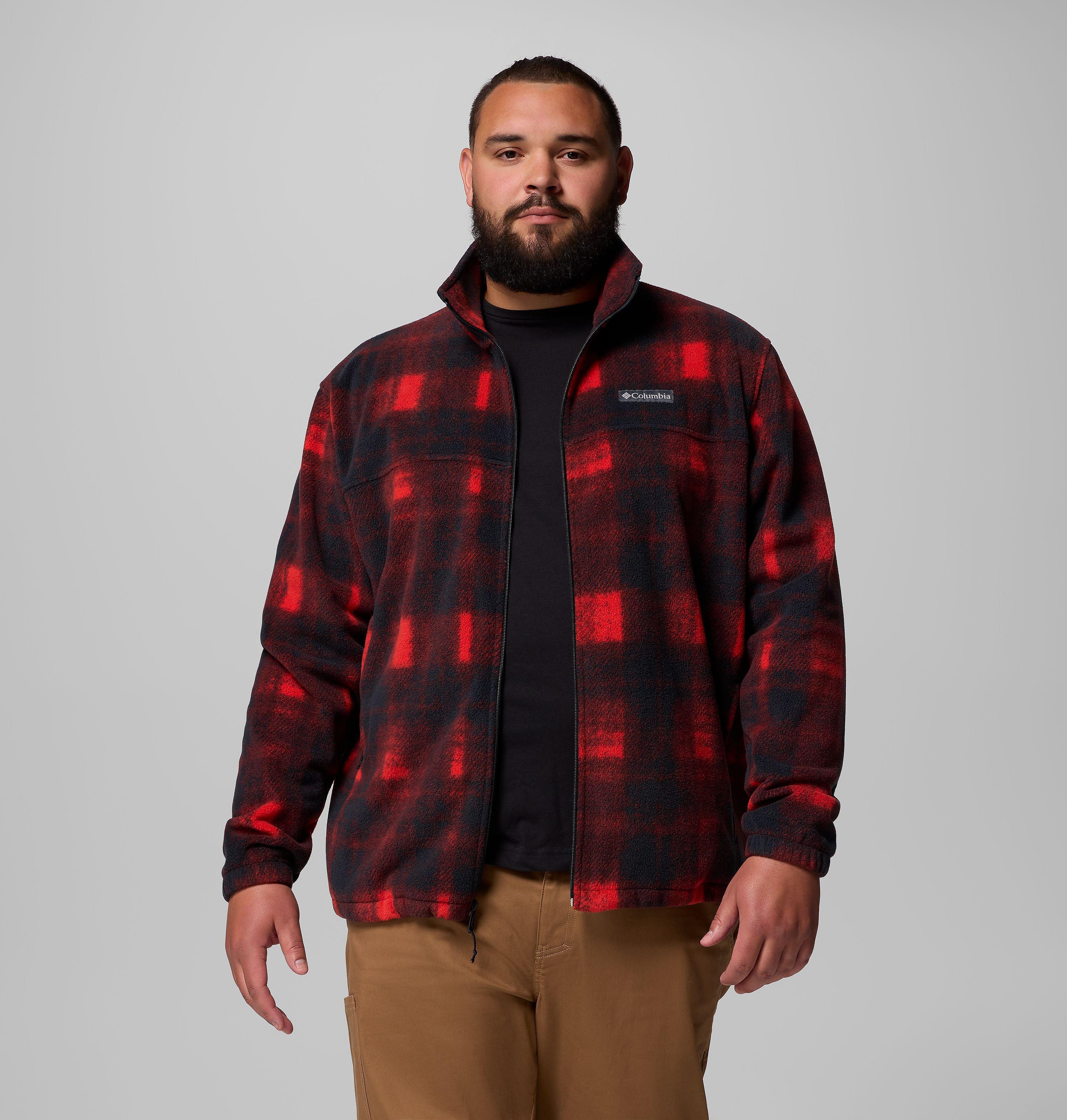 Men's Steens Mountain Printed Fleece Jacket - Big | 698 | 1X 5