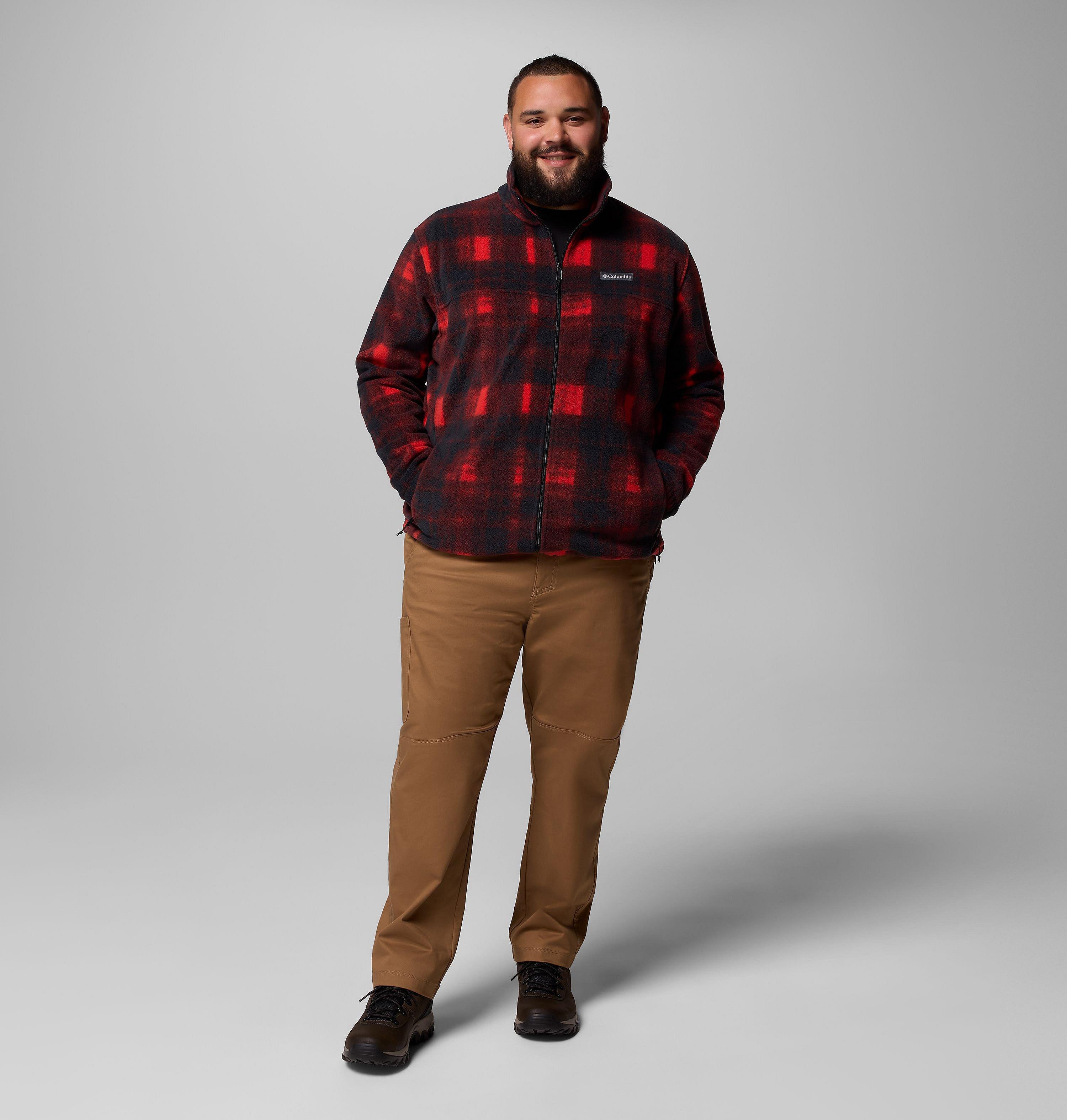 Men's Steens Mountain Printed Fleece Jacket - Big | 698 | 1X 2