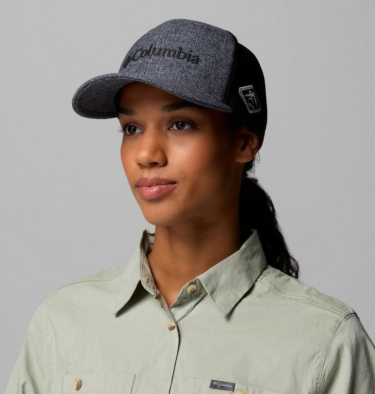Unisex Columbia Mesh Ballcap, Color: Grill Heather, Black, image 8