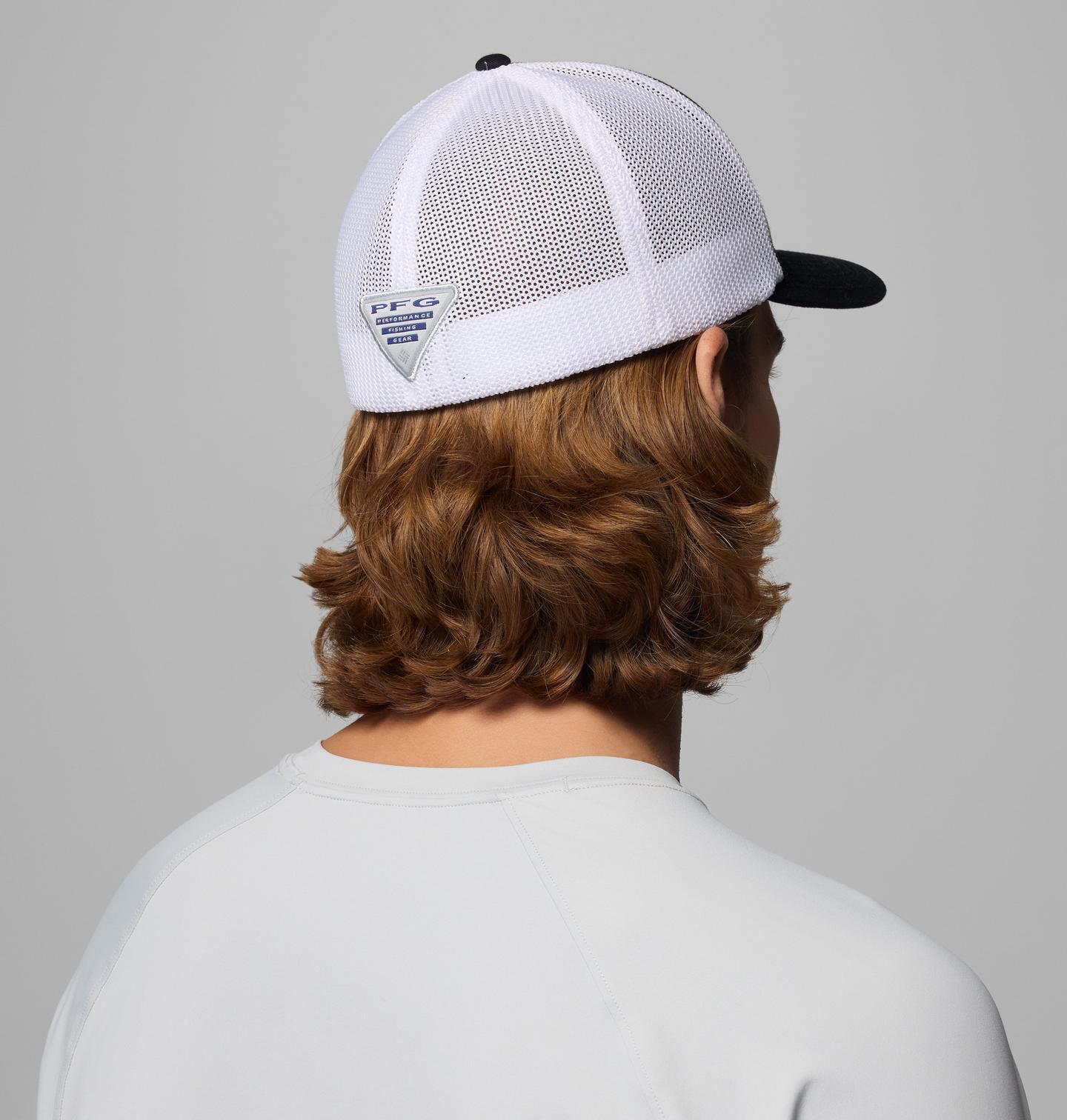 Кепка Columbia PFG Logo Mesh Ball, цвет: Чёрный — фото 4