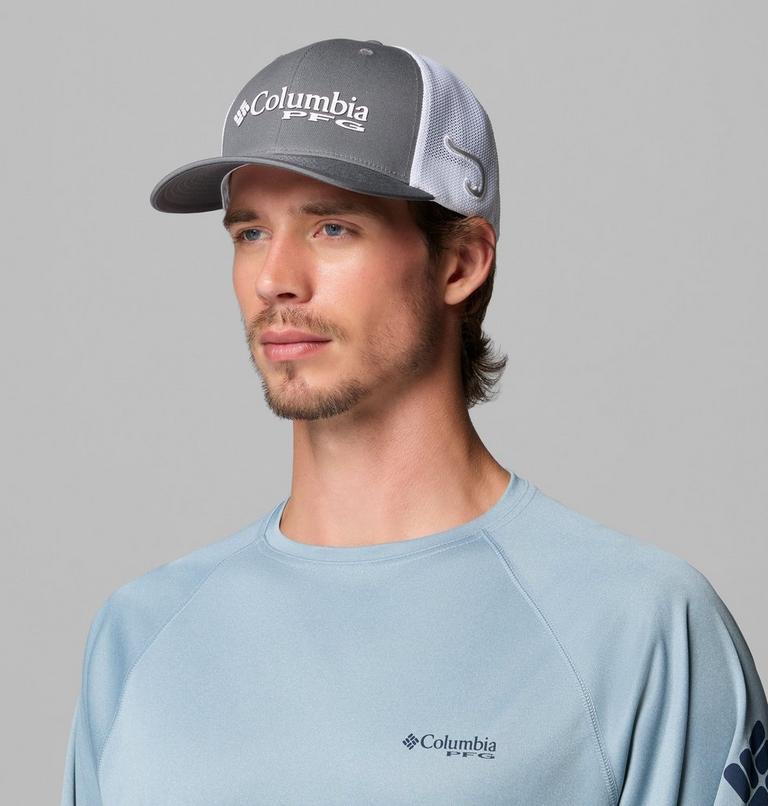 Unisex PFG Logo Mesh Cap, Color: Titanium, Hook, image 3