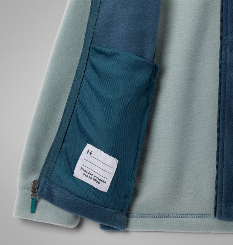 Boys’ Steens Mountain II Fleece Jacket, Color: Crushed Blue, Everblue, image 3