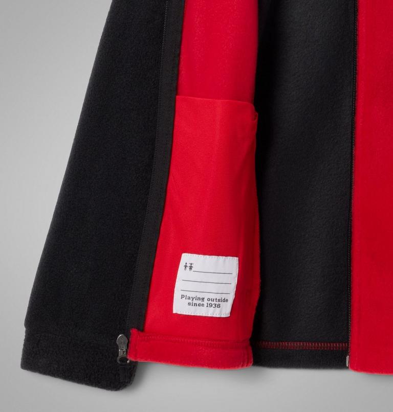 Boys&rsquo; Steens Mountain II Fleece Jacket, Color: Mountain Red, Black, image 3