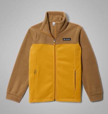 Boys&rsquo; Steens Mountain II Fleece Jacket, Color: Squash, Delta, image 1