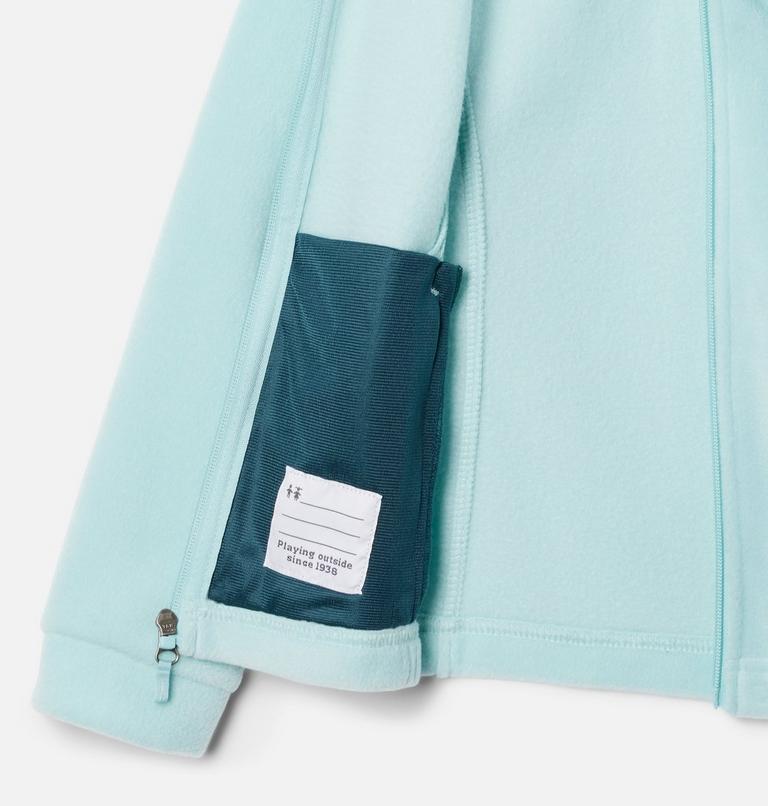 Girls&rsquo; Benton Springs Fleece Jacket, Color: Aqua Haze, image 3