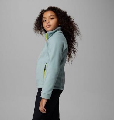 Girls’ Benton Springs Fleece Jacket, Color: Crushed Blue, image 6