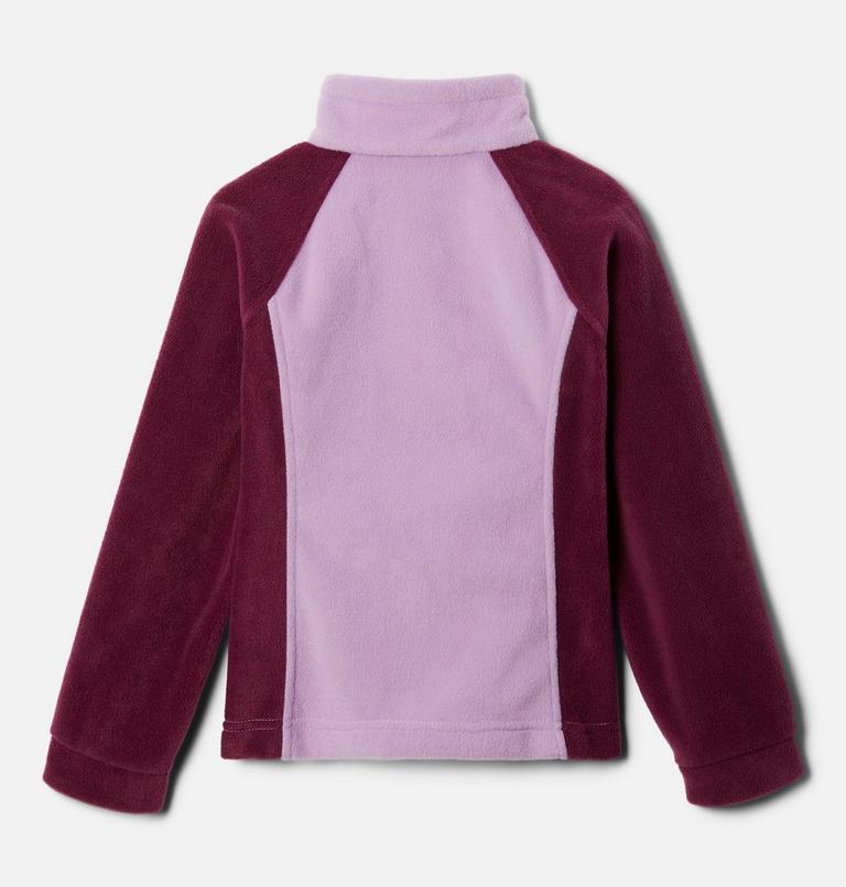 Girls&rsquo; Benton Springs Fleece Jacket, Color: Marionberry, Gumdrop, image 2