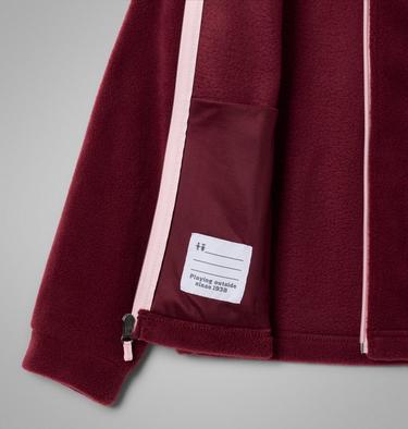 Girls’ Benton Springs Fleece Jacket, Color: Rich Wine, image 3