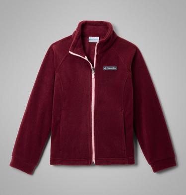 Girls’ Benton Springs Fleece Jacket, Color: Rich Wine, image 3