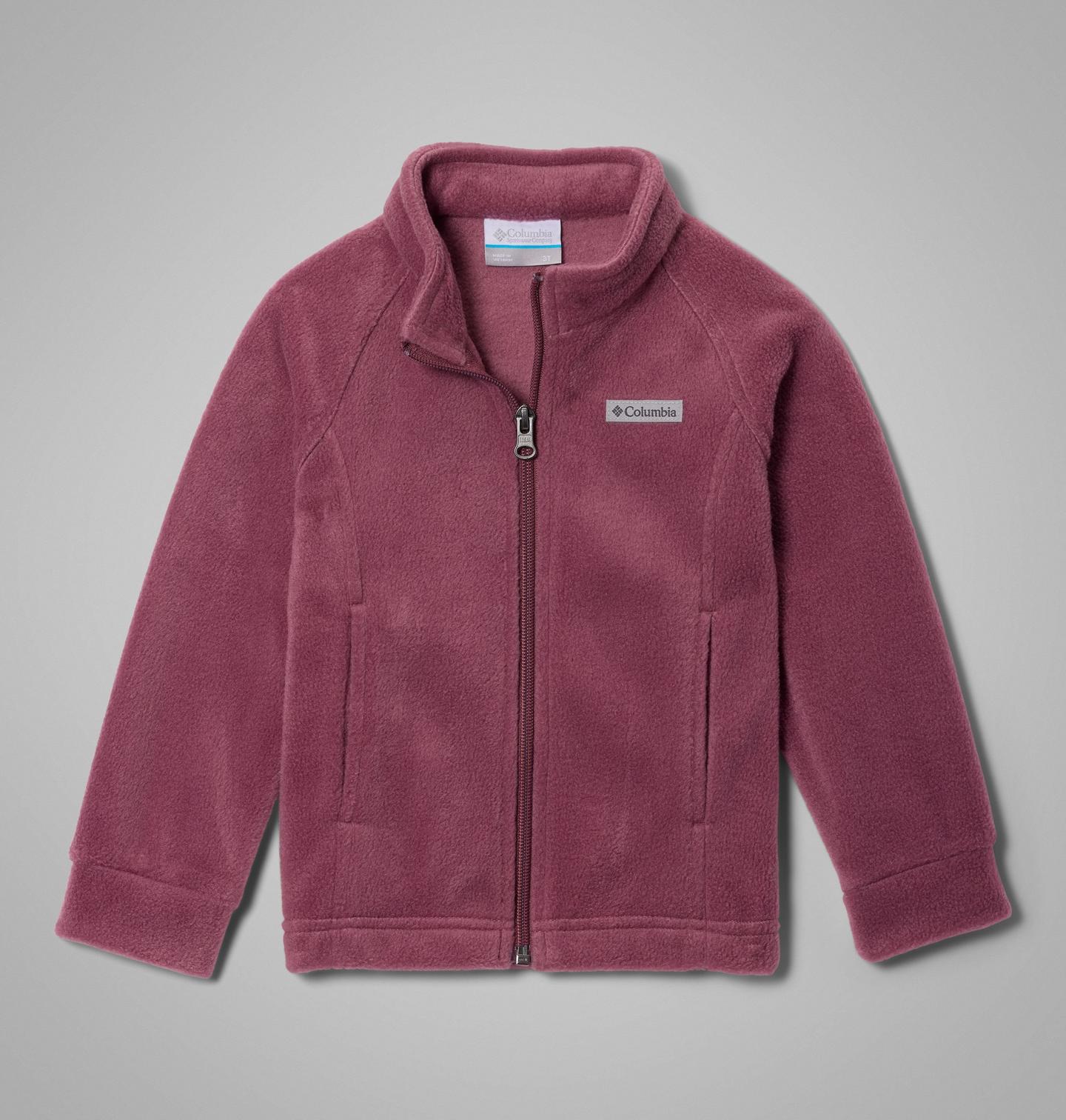 Куртка Columbia Benton Springs Fleece Jacket для девочек-малышей, цвет: Состаренный розовато-лиловый — фото 1