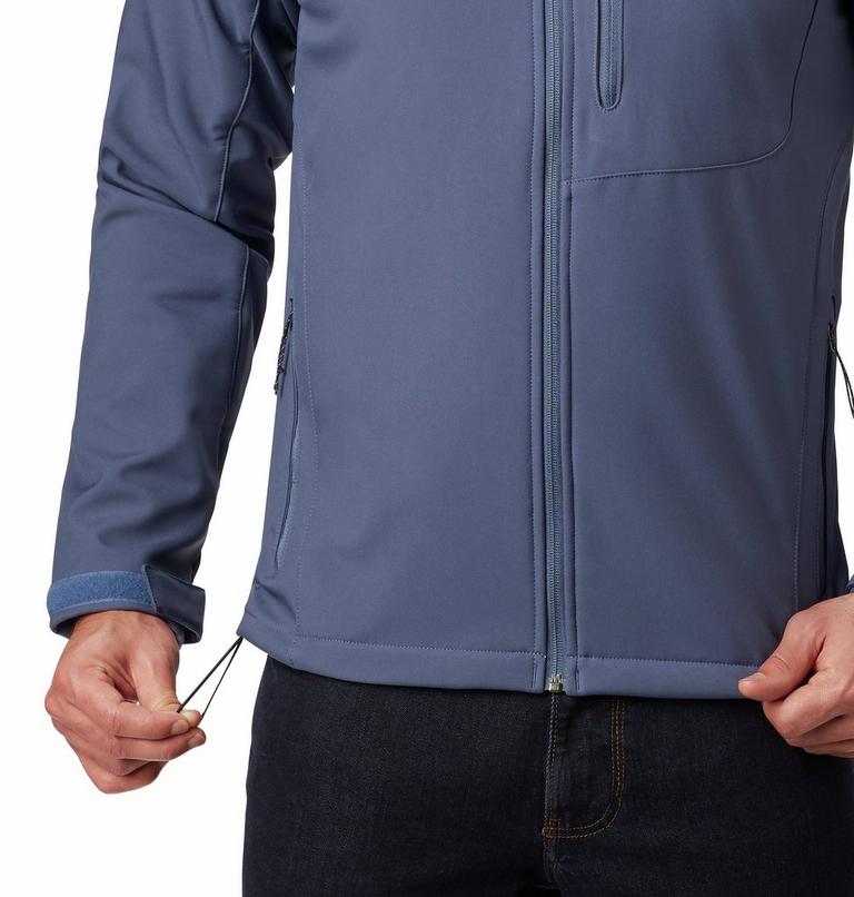 Men's Cascade Ridge II Hiking Softshell Jacket, Color: Dark Mountain, image 6