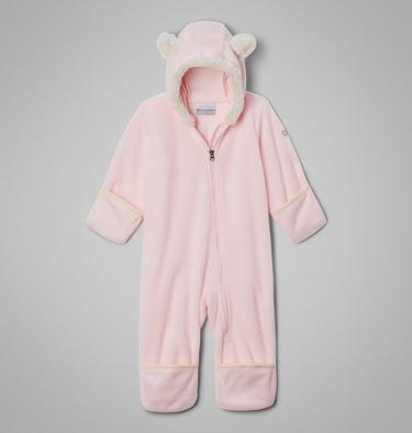 Infant Tiny Bear II Bunting, Color: Satin Pink, Chalk, image 18