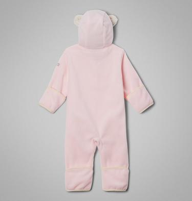 Infant Tiny Bear II Bunting, Color: Satin Pink, Chalk, image 12