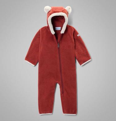 Infant Tiny Bear II Bunting, Color: Red Oxide, Dark Stone, image 5