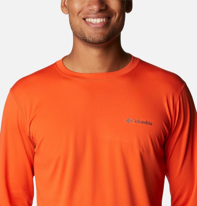 Men's ZERO Rules Technical Long Sleeve Shirt, Color: Red Quartz, image 4