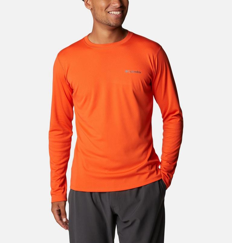 Men's ZERO Rules Technical Long Sleeve Shirt, Color: Red Quartz, image 1