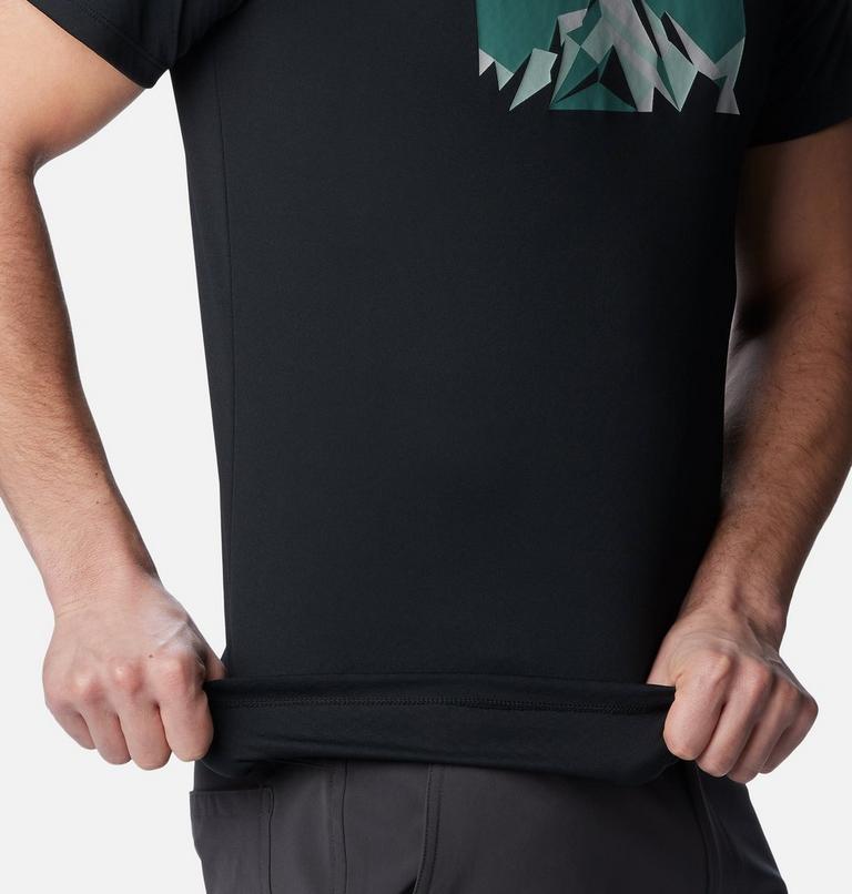 Zero Rules Technical Shirt, Color: Black, Fractal Peaks Graphic, image 5