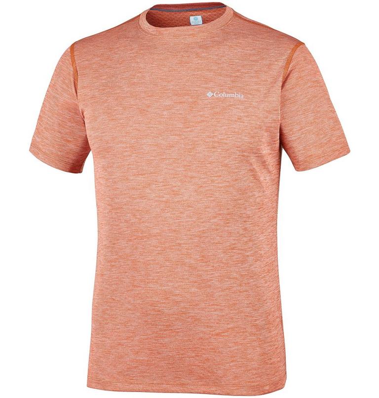 Zero Rules Short Sleeve Shirt, Color: Dark Orange Heather, image 1