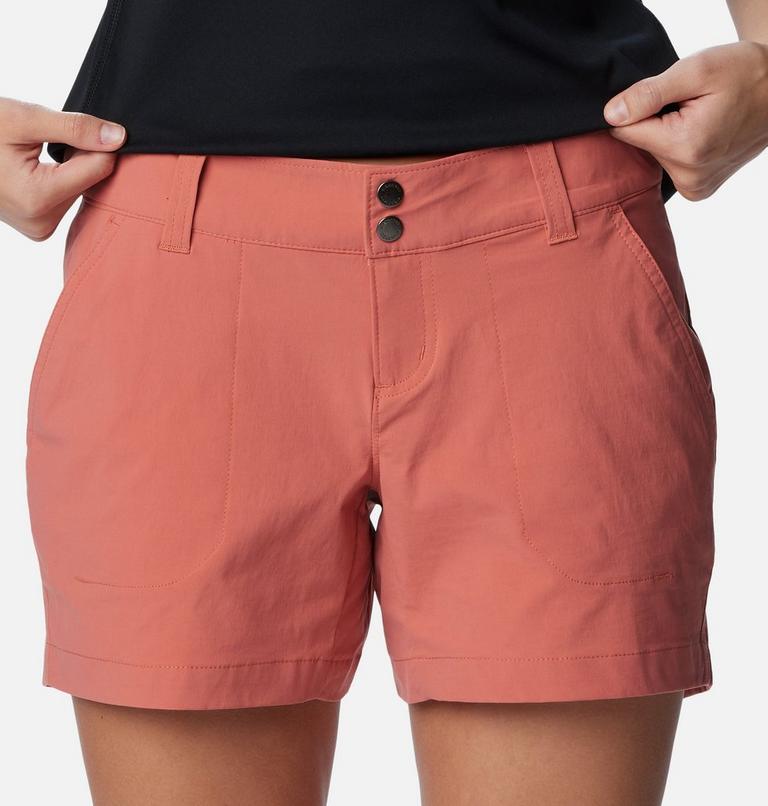 Women's Saturday Trail Shorts, Color: Dark Coral, image 4