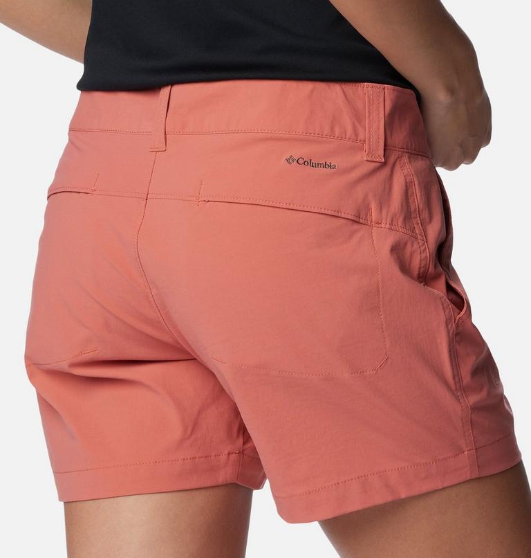 Women's Saturday Trail Shorts, Color: Dark Coral, image 5