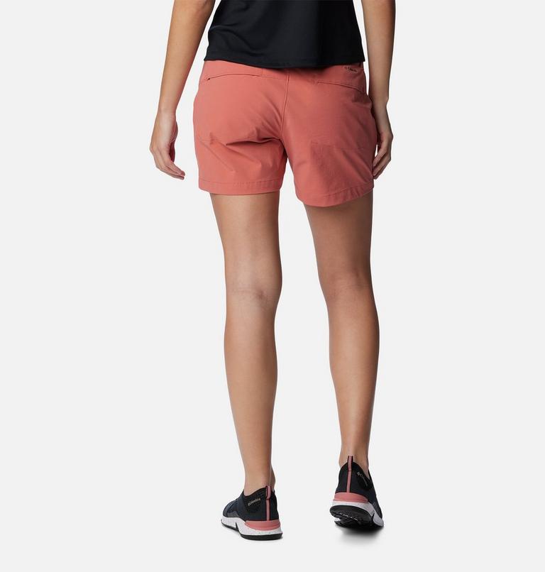 Women's Saturday Trail Shorts, Color: Dark Coral, image 2