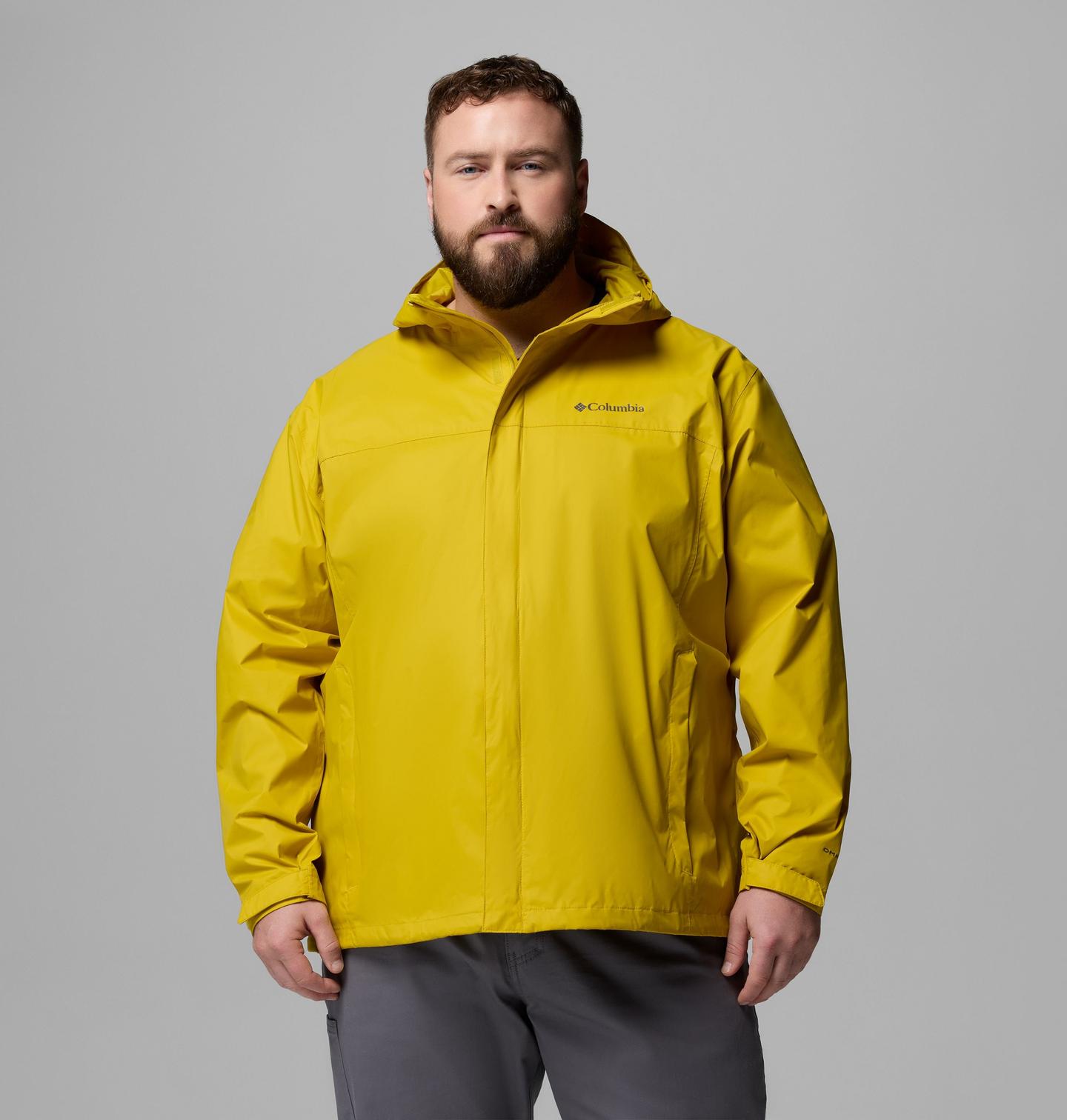 Мужская куртка Columbia Watertight II Rain Jacket - Big, цвет: Состаренный мох — фото 1