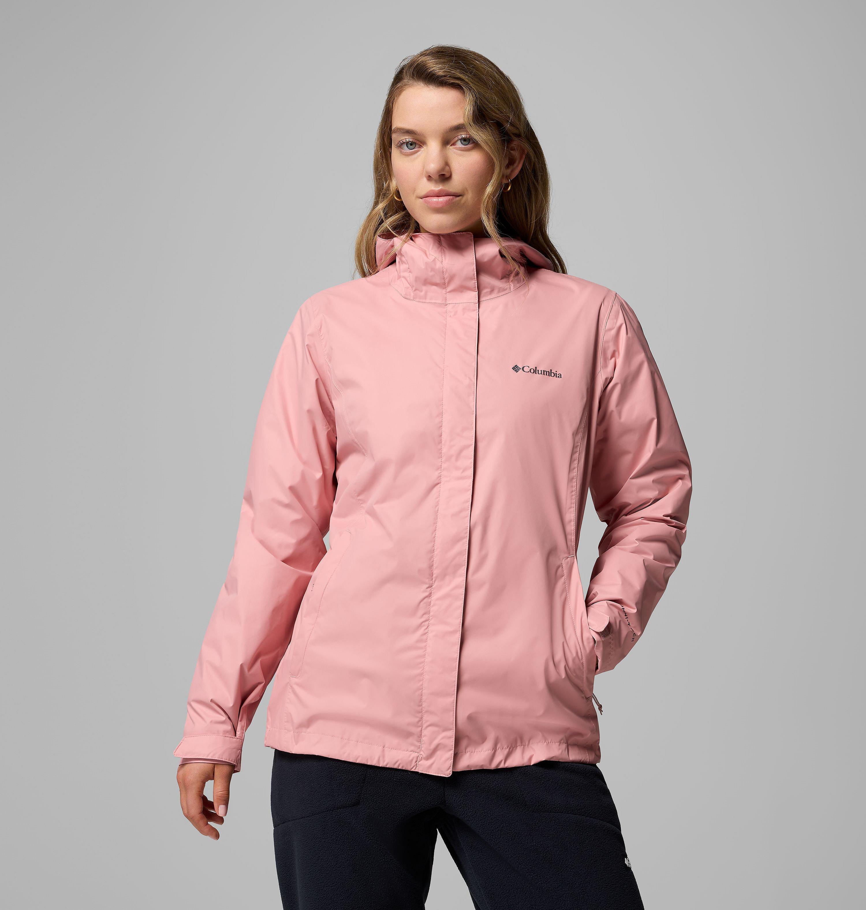 Veste De Pluie Imperméable Fille Columbia Arcadia II - Coupe-vent, Respirante, Capuche Ajustable - Bleu