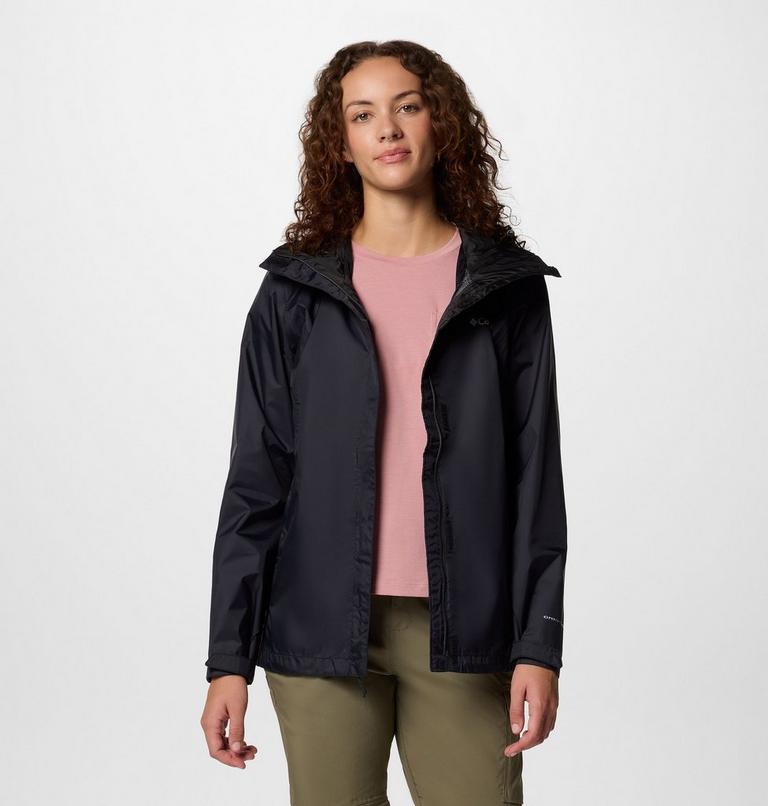 Women’s Arcadia II Rain Jacket, Color: Black, image 6