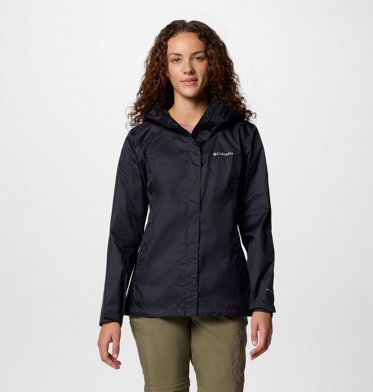 Women’s Arcadia II Rain Jacket, Color: Black, image 1