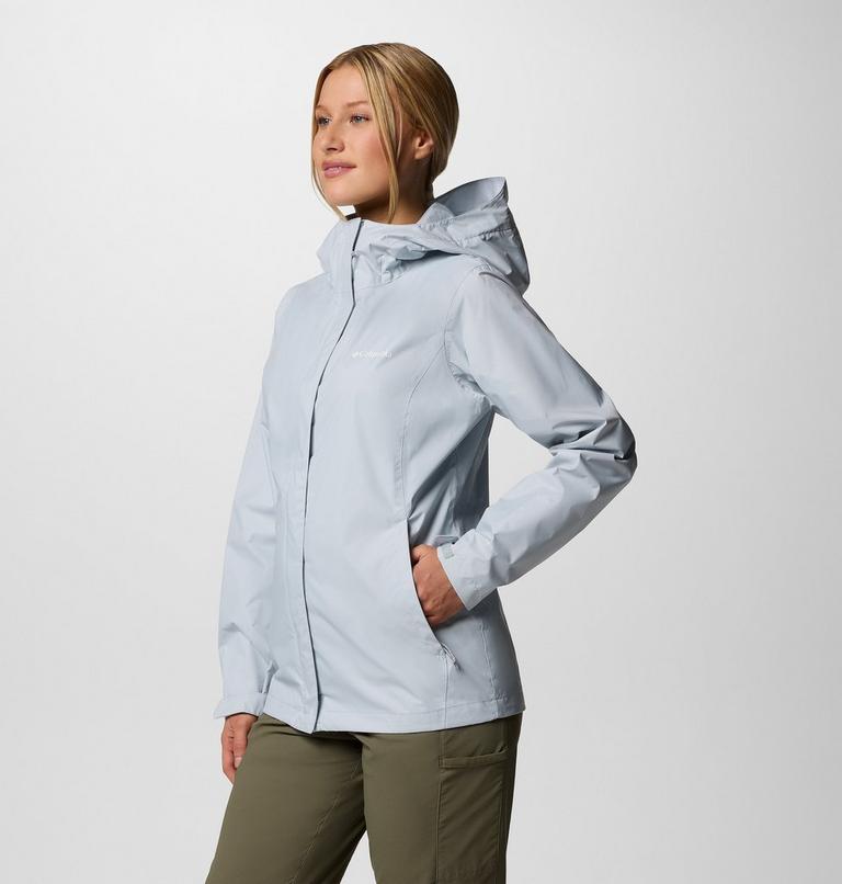 Chaqueta de lluvia Arcadia II para mujer, Color: Cirrus Grey, image 3