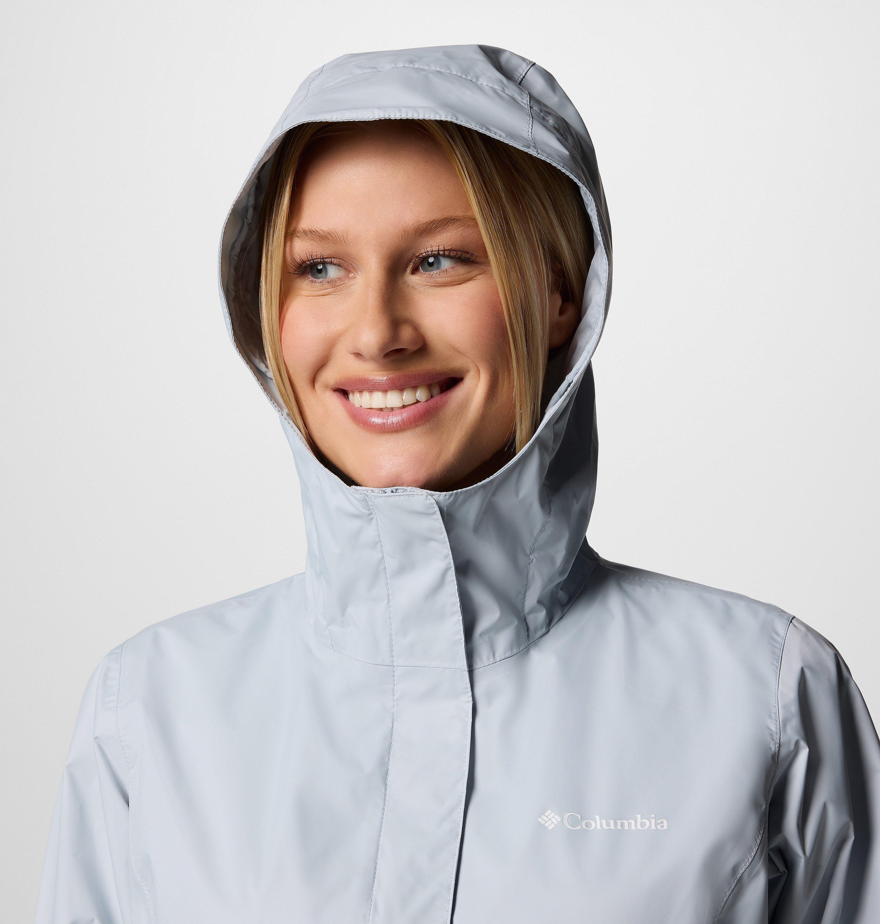 Veste De Pluie Imperméable Columbia Arcadia 2 Pour Fille - Coupe-vent, Respirante - Poches Zippées, Capuche Ajustable - Taille L Bleu Nocturne - 12