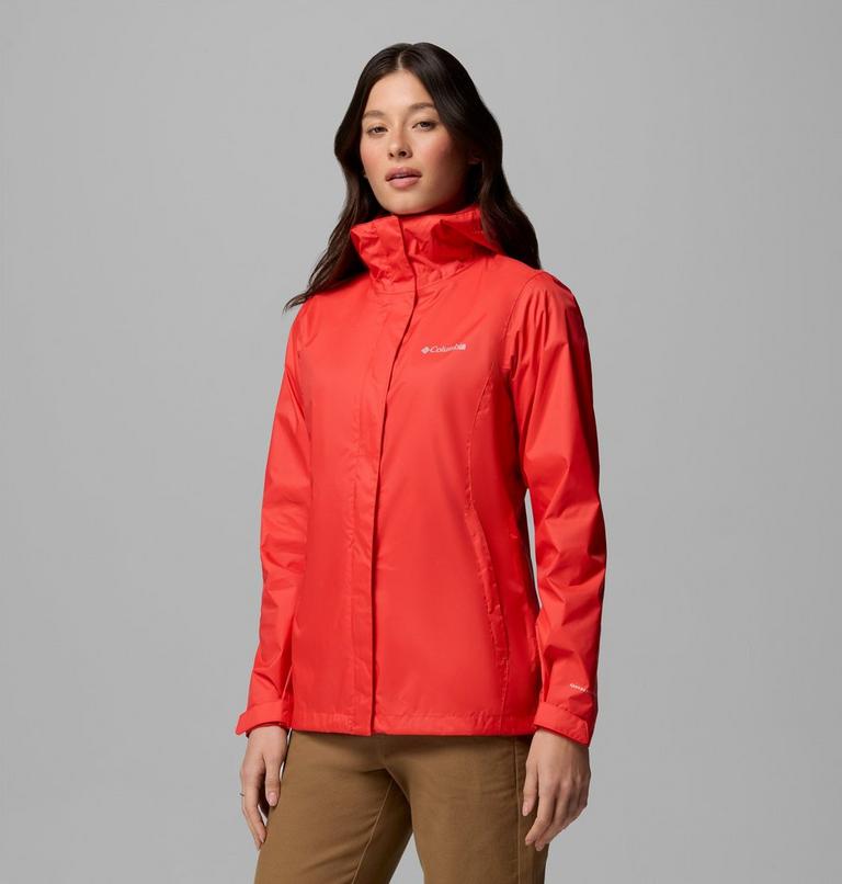 Chaqueta de lluvia Arcadia II para mujer, Color: Poppy Red, image 4