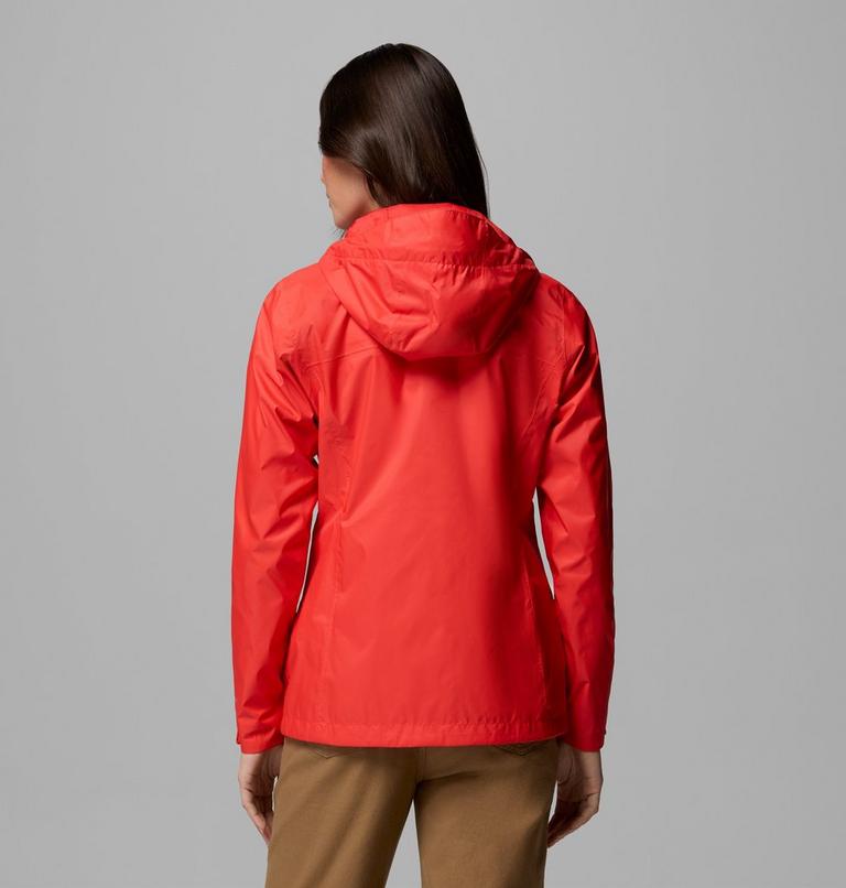 Chaqueta de lluvia Arcadia II para mujer, Color: Poppy Red, image 3