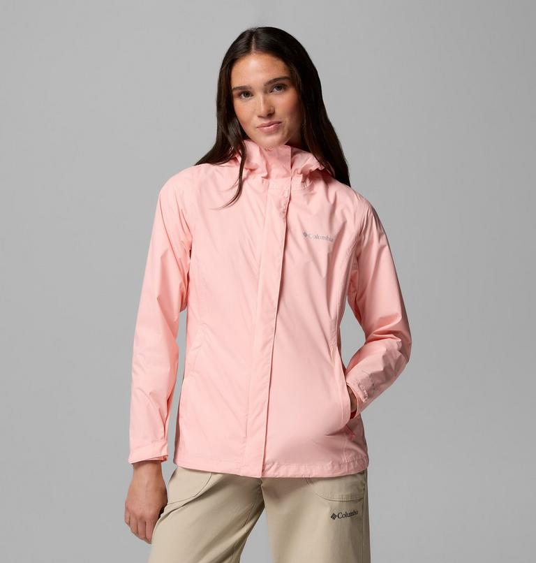 Chaqueta de lluvia Arcadia II para mujer, Color: Pink Sand, image 1