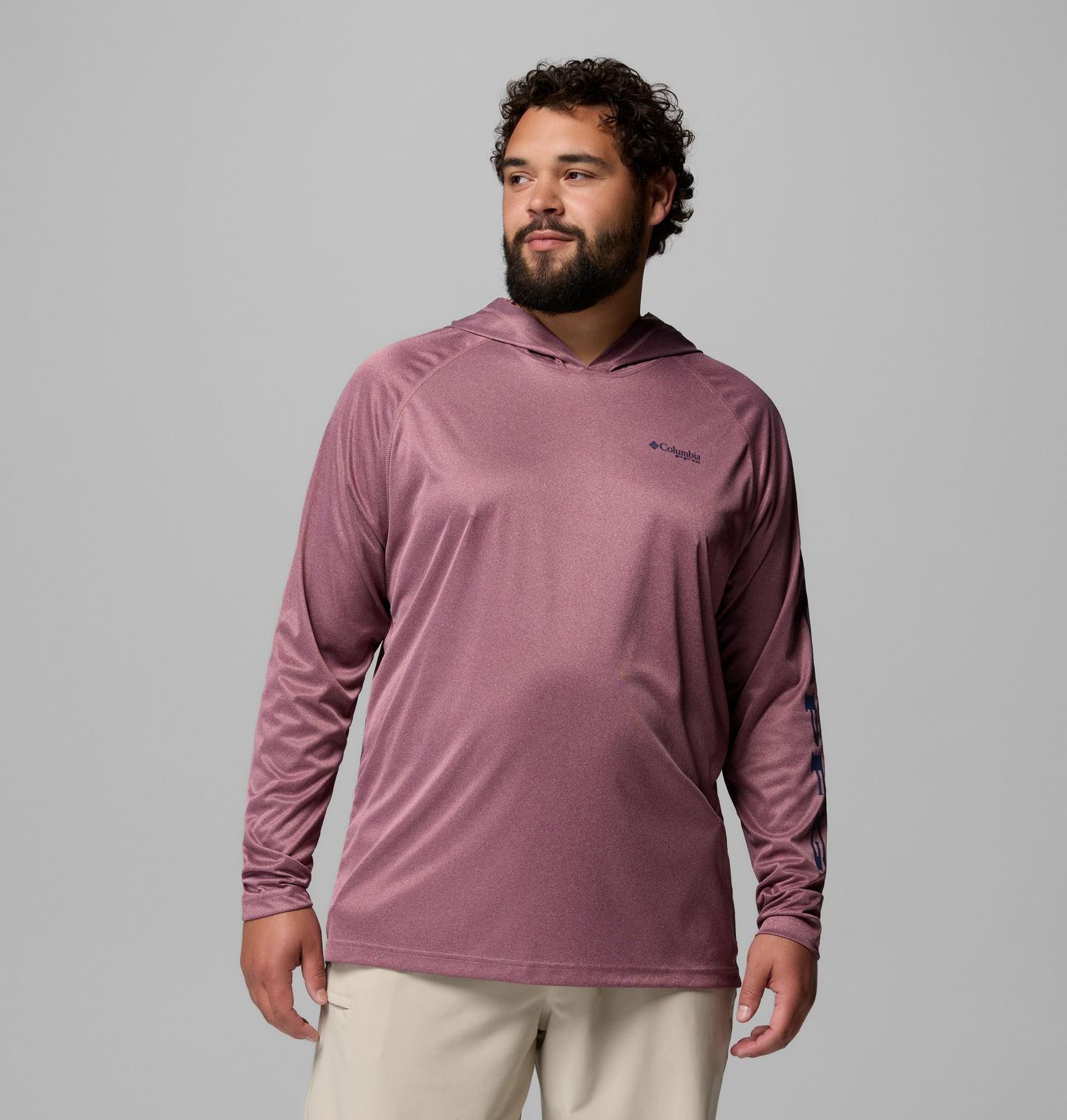 Мужское худи Columbia PFG Terminal Tackle - Big, цвет: Лиловый — фото 1