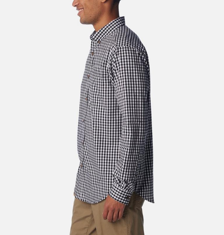 Men's Rapid Rivers II Long Sleeve Shirt, Color: Black Everyday Gingham, image 3