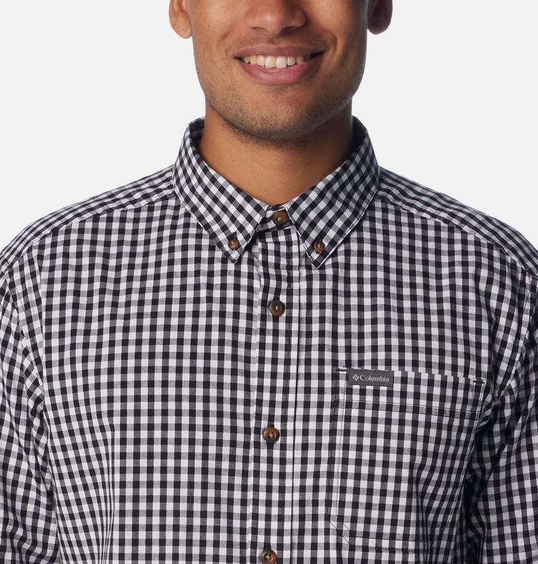 Men's Rapid Rivers II Long Sleeve Shirt, Color: Black Everyday Gingham, image 4